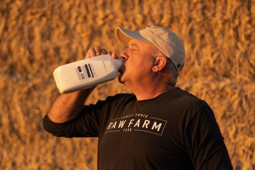 FRESNO CA JUNE 29, 2024 - Mark McAfee exposes the benefits of consuming raw milk. (Tomas Ovalle / For The Times)