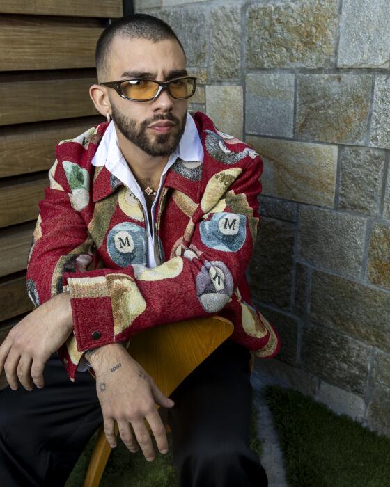 Colombian singer Manuel Turizo at the SLS Hotel, in Beverly Hills, Calif. on Nov. 14, 2024.