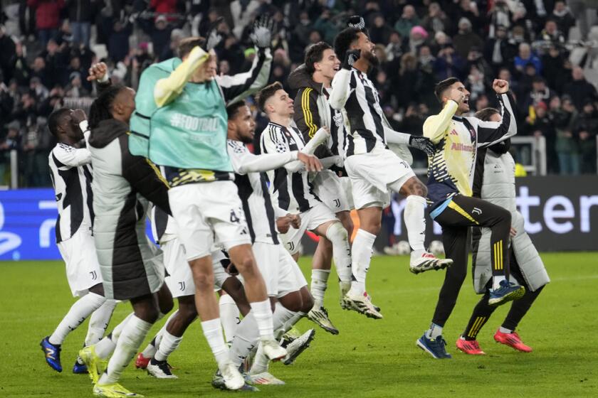 Los jugadores de la Juventus celebran