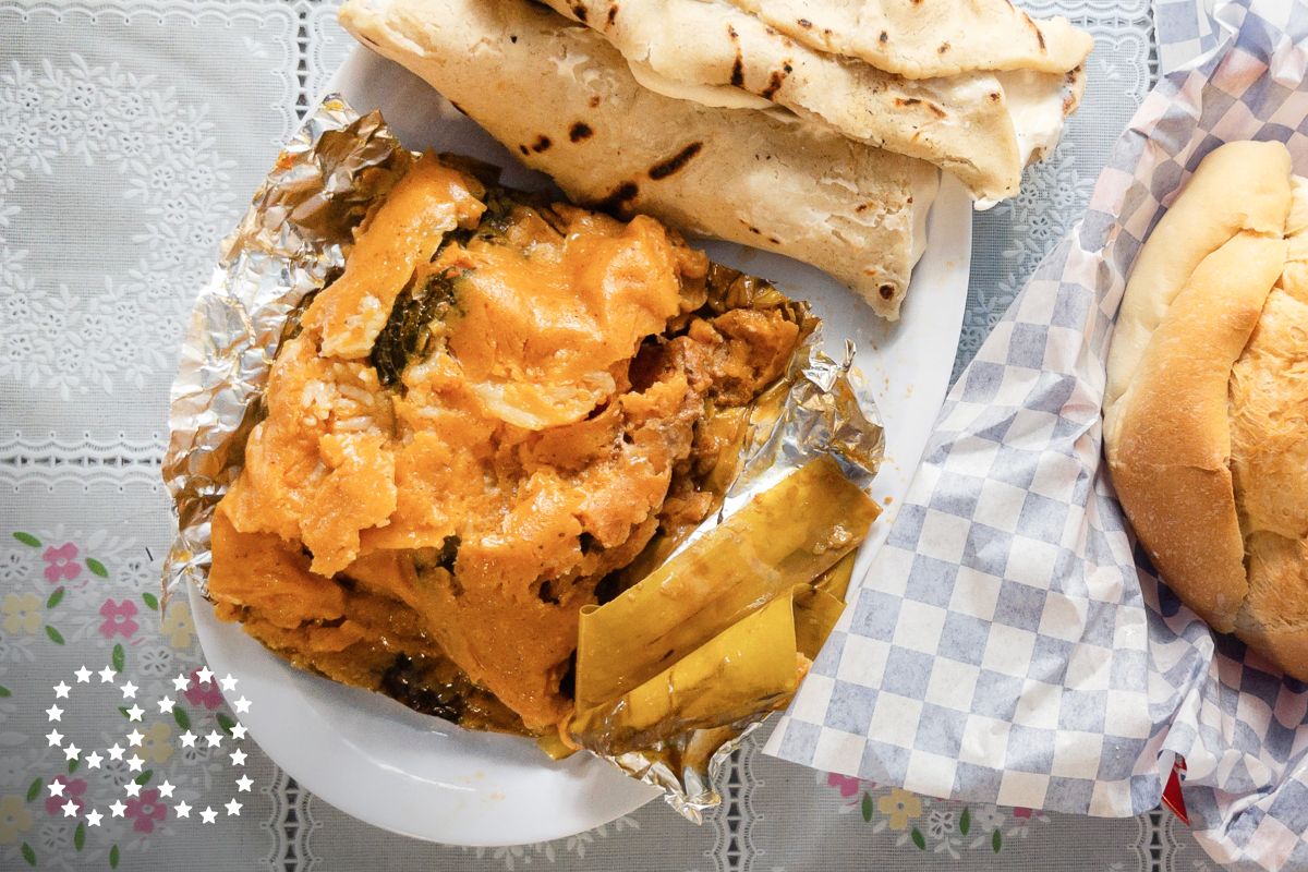 HUNTINGTON PARK, CA - NOVEMBER 02: Nacatamale with bread and quesillos at Las Segovias in Huntington Park, CA on Saturday, Nov. 2, 2024. (Myung J. Chun / Los Angeles Times)