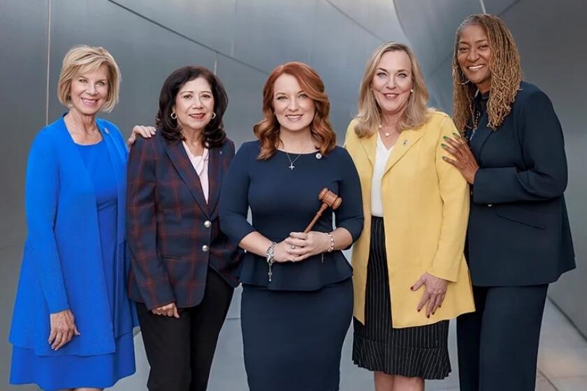 LA Co. Board of Supervisors Janice Hahn,  Hilda L. Solis, Lindsey P. Horvath (chair), Kathryn Barger and Holly J. Mitchell.